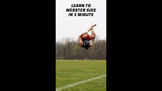 Learn the Easy Front Flip (Webster)  In Only 1 Minute #Shorts