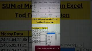 একটি সেল এ একাধিক সংখ্যা কিভাবে Sum করবেন।Let's See,,,#dataanalytics #foryou