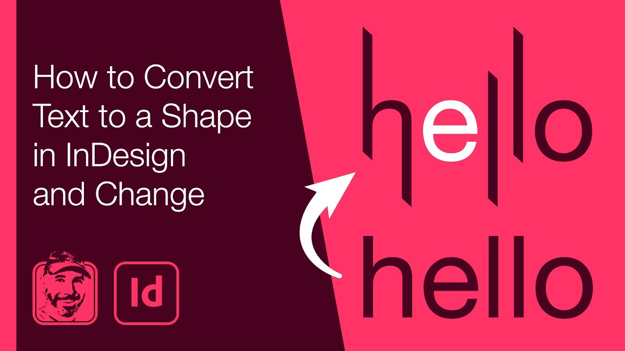กล่องข้อความเวกเตอร์ 2022 How to Convert Text to a Shape in InDesign and Change