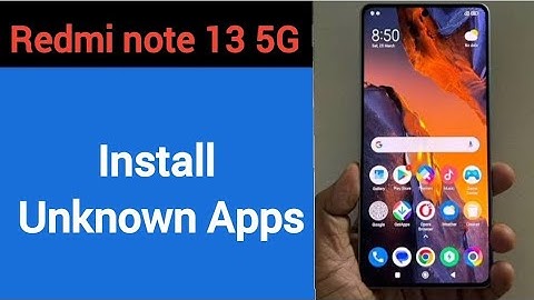 How to install unknown apps, install APK, Redmi note 13 5G me third party app install kaise karen, a
