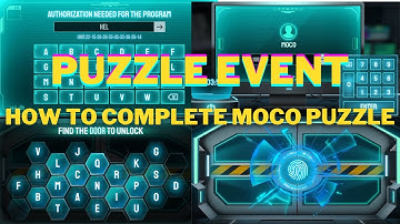 HOW TO COMPLETE MOCO PUZZLE EVENT 100% || MOCO PUZZLE EVENT FULL DETAILS