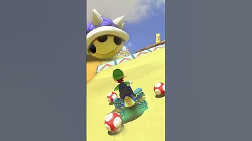 Using a Mushroom to DODGE a Blue Shell? | Mario Kart 8 Deluxe