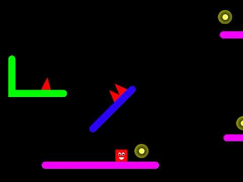 A scrolling platformer game
