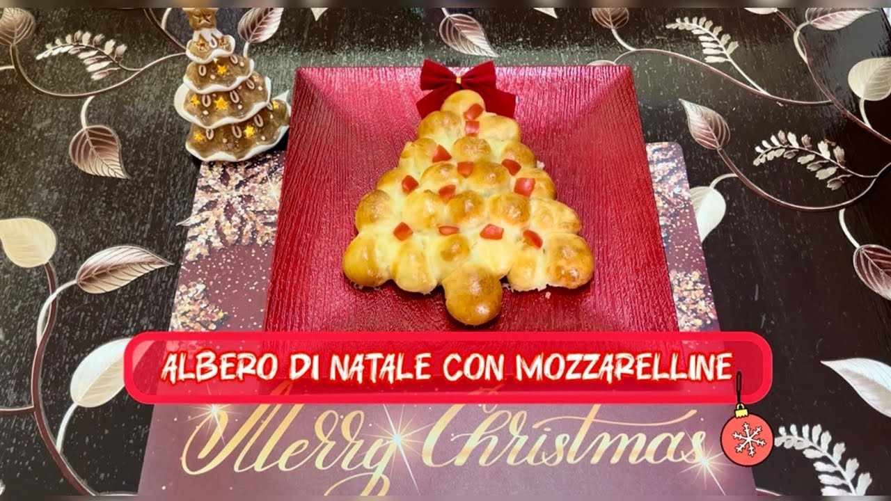 ALBERO DI NATALE CON MOZZARELLINE🎄