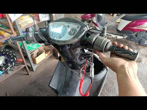 Solve the problem of Yamaha Nouvo. Press the hand start button and it's quiet and won't start.