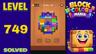 Block Color Mania – Level 749 | Fast & Clean Solution