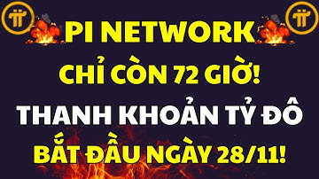 PI NETWORK Ngày 28/11: DÒNG THANH KHOẢN KHỦNG SẼ ĐỔ VÀO PI |PI NETWORK MỚI NHẤT
