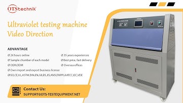 UV Light Accelerated Weathering Chamber/Ultraviolet testing machine( Video Direction)