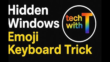 Hidden Windows Emoji Keyboard Trick😮😱 | Press Windows + . |  Shortcut Tutorial  Emoji Trick!!😘😍
