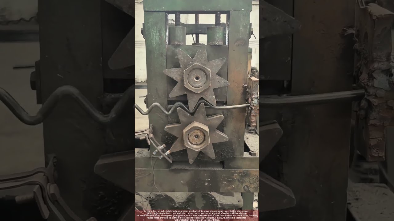 Star Gear Press Creating Wavy Screen Wire