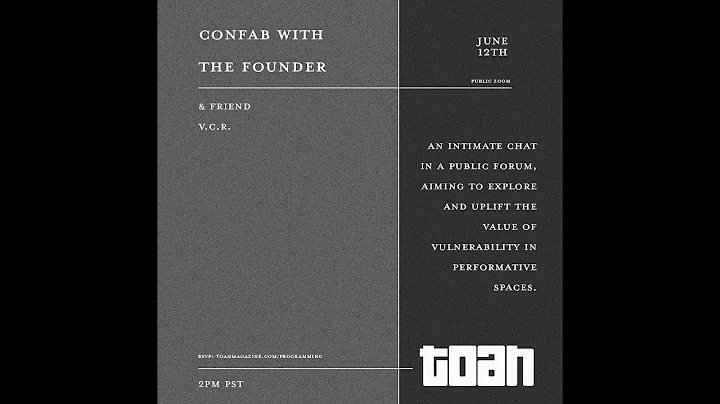 Confab with the Founder / featuring V.C.R. (Veroni...