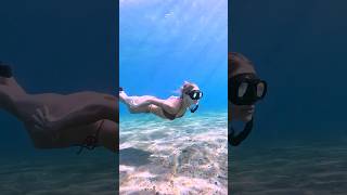 💙 SNORKELING IN THE OPEN OCEAN 💙 #snorkeling #seaadventure #freedivinggirl