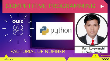 Factorial Using Python[Competitive Programming]