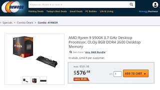 AMD RYZEN 5000 CPU - ATTEMPTING TO PURCHASE ON LAUNCH DAY. SELLS OUT IN MINUTES!