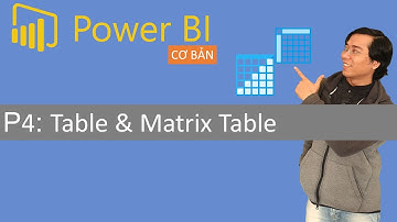 [Power BI cơ bản] Phần 4: Table & Matrix Table