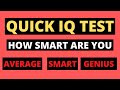 IQ Test For Genius Only - How Smart Are You ? | Intelligence Test | IQ Test | Clever Brain