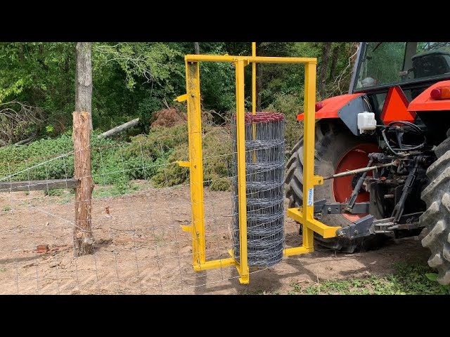 Easy Way To Roll Out Woven Wire Fence With The Titan Attachment 