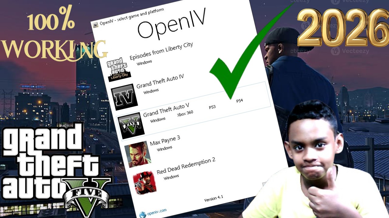 HOW TO INSTALL OPENIV 4.1 (2026) | GTA 5 MODS - YouTube