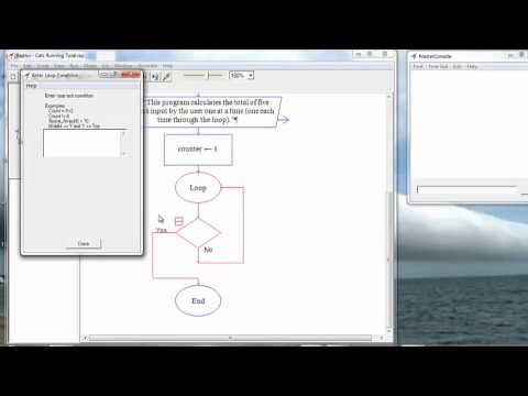 Raptor Flowchart using a loop to keep a running total - YouTube