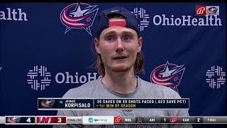 NHL Network: Boone Jenner and Oliver Bjorkstrand Interview (Oct. 28, 2021)