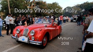 Vintage Car Rally at Mysuru Dasara 2018 || Mysore Dasara 2018