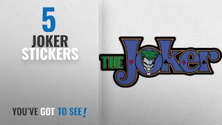 Top 10 Joker Stickers [2018]: Licenses Products DC Comics Batman Joker Logo Sticker