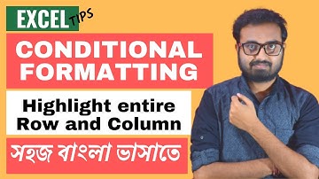 Highlight entire row based on conditional formatting | Bengali | XL ONE