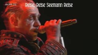 Video thumbnail of "Rammstein - Reise, Reise ~ Lyrics (2016 Hellfest)"