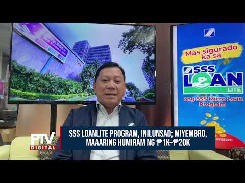 SSS LoanLite Program, inilunsad; mga kwalipikadong miyembro, maaaring humiram ng P1K-P20K