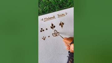 Tips and tricks for leaf mehndi design|| #mehndi​ #leaf​ #art​ #trending  #shorts​ #ytshorts​
