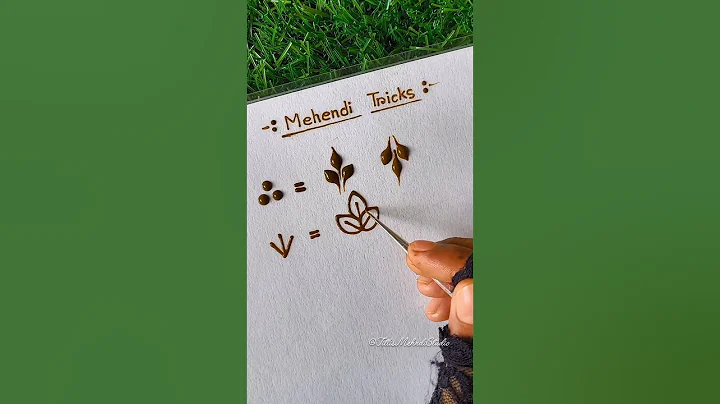 Tips and tricks for leaf mehndi design|| #mehndi​ #leaf​ #art​ #trending  #shorts​ #ytshorts​