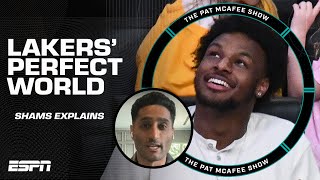 Shams Charania describes the Lakers' PERFECT WORLD with LeBron \& Bronny 👀 | The Pat McAfee Show