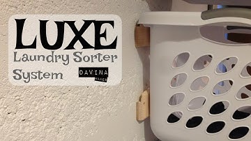 LUXE Laundry Sorter System - Sleek and Functional Laundry Room Organization