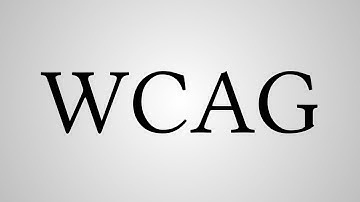 What Does "WCAG" Stand For?