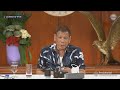 President Rodrigo Duterte's recorded message to the nation |  aired Monday, October 5
