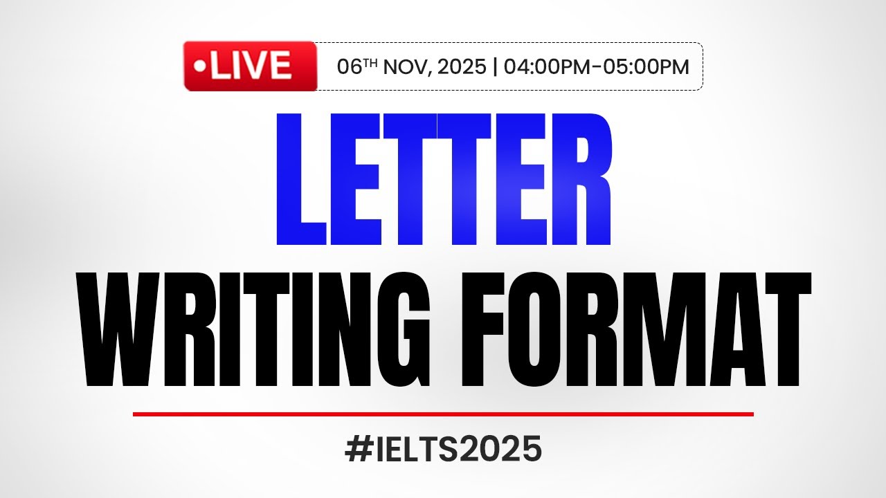 IELTS General Writing Task 1: Letter Writing Format (LIVE Strategy ...