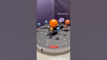 Solar System Working Model | Rotation of Planets on Their Axis #shortsfeed Nakul Sahu Art