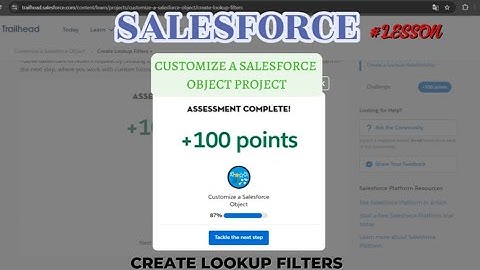 Trailhead / How to create a lookup filters?