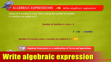 G6 - Module 1 - Exercise 1 - Write algebraic expression | Appu Series | Grade 6 Math Learning