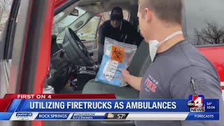 Wildfire trucks retrofitted to operate as ambulances because of COVID-19