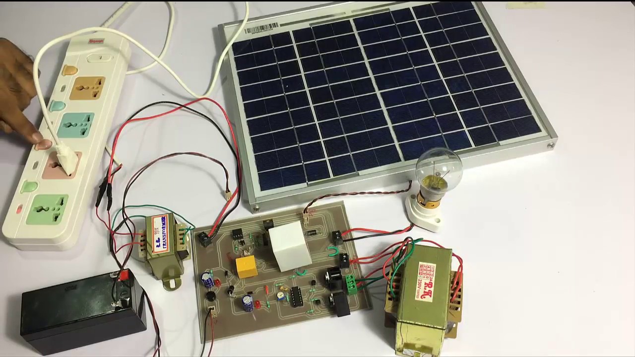 Solar Panel Based Charger And Small Led Lamp Circuit Diagram And