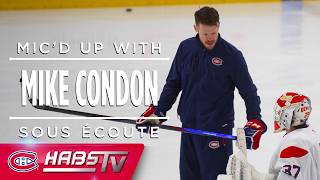 Mike Condon mic'd up at Canadiens Development Camp in Brossard
