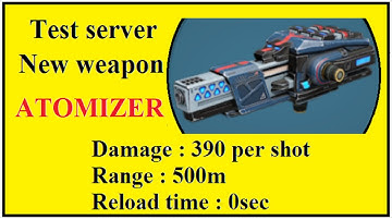 New weapon ATOMIZER test server war robots