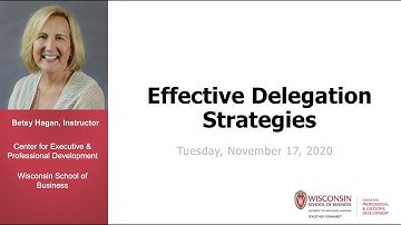 Effective Delegation Strategies
