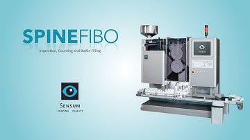 Sensum | SPINE FIBO - Automatic Visual Inspection Machine with counting and bottle filling