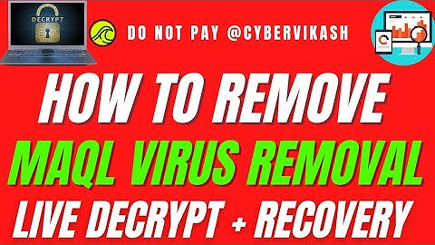 .maql File Virus Ransomware Removal (+.maql File Recovery) #maql #virusremoval #maqlvirusremoval
