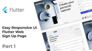 Easy Responsive UI in Flutter Web - Sign Up Page - Speed Code - Part 1