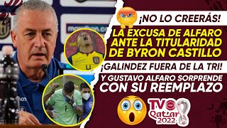 ¡INCREÍBLE! LA EXCUSA DE ALFARO ANTE LA TITULARIDAD DE BYRON CASTILLO