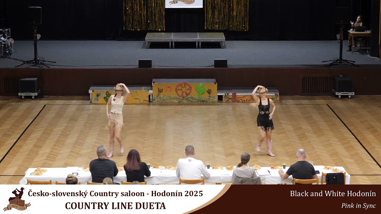 Country line duet - Pink in Sync - CS Country saloon Hodonín 2025