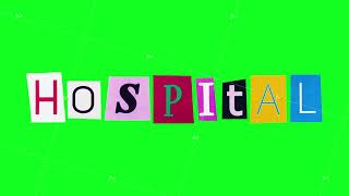 Essential colorful display messaging for rapid identification of hospital and healthcare services